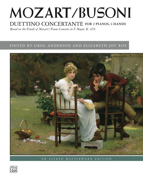 Cover image for book Duettino concertante: Advanced Piano Duo Based on the Finale of Mozart's Piano Concerto in F Major, K. 459 (2 Pianos, 4 Hands)