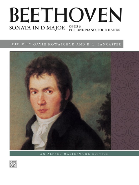 Cover image for book Sonata in D Major, Op. 6: Late intermediate Piano Duet (1 Piano, 4 Hands)