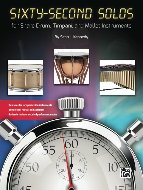 Cover image for book Sixty-Second Solos: For Snare Drum, Timpani, and Mallet Instruments