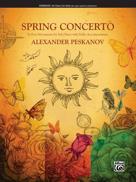 Cover image for book Spring Concerto: In Four Movements for Intermediate Piano Duo (2 Pianos, 4 Hands)