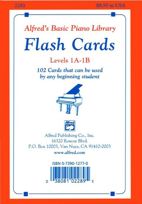 Cover image for book Alfred's Basic Piano Library: Flash Cards, Levels 1A and 1B