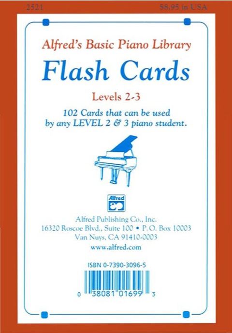 Cover image for book Alfred's Basic Piano Library: Flash Cards, Levels 2 and 3