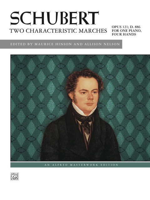 Cover image for book Two Characteristic Marches, Op. 121, D. 886: Piano Duet (1 Piano, 4 Hands)