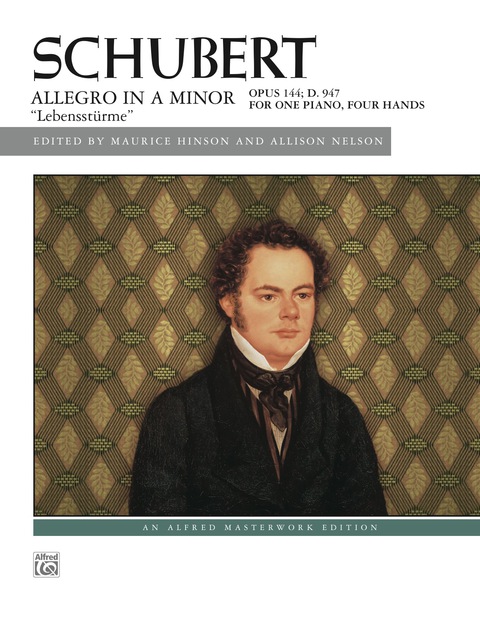 Cover image for book Allegro in A Minor, Op. 144, "Lebensstürme": Piano Duet (1 Piano, 4 Hands)