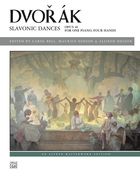 Cover image for book Slavonic Dances, Op. 46: Piano Duet (1 Piano, 4 Hands)