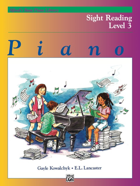 Cover image for book Alfred's Basic Piano Library, Sight Reading Book 3: Learn How to Play Piano with this Esteemed Method