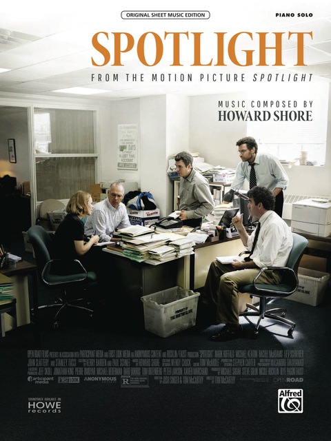 Cover image for book Spotlight (from the Motion Picture <i>Spotlight</i>): Original Sheet Music Edition Piano Solo