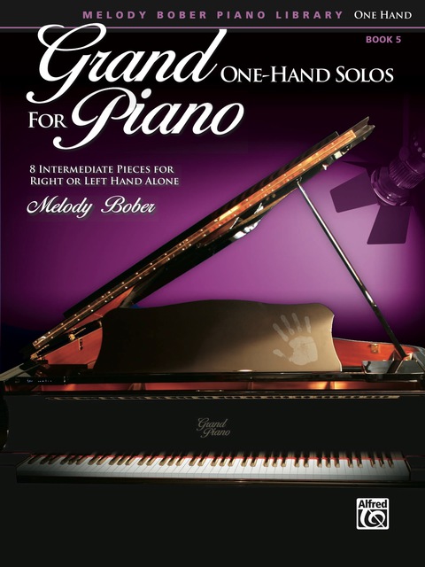 Cover image for book Grand One-Hand Solos for Piano, Book 5: 8 Intermediate Pieces for Right or Left Hand Alone
