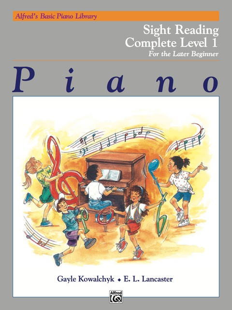 Cover image for book Alfred's Basic Piano Library: Sight Reading Book Complete Level 1 (1A/1B)