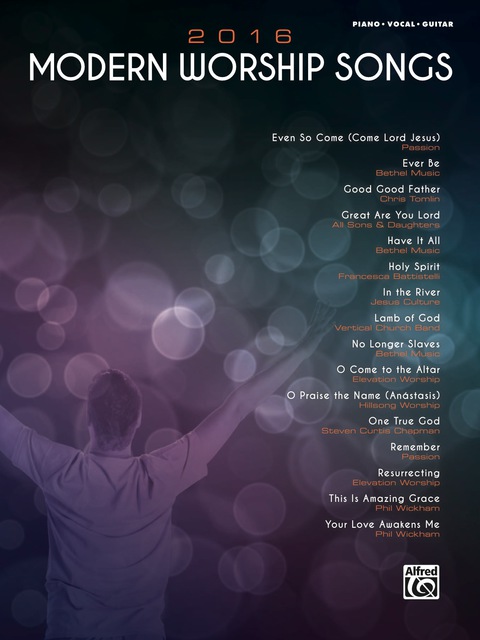 Cover image for book 2016 Modern Worship Songs: For Piano/Vocal/Guitar