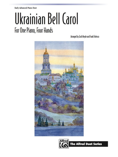 Cover image for book Ukrainian Bell Carol: For Early Advanced Piano Duet (1 Piano, 4 Hands)