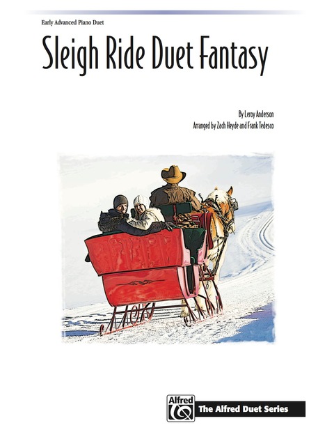 Cover image for book Sleigh Ride Duet Fantasy: For Advanced Piano Duet (1 Piano, 4 Hands)