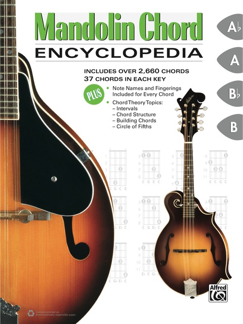 Cover image for book Mandolin Chord Encyclopedia: Includes Over 2,660 Chords, 37 Chords in Each Key