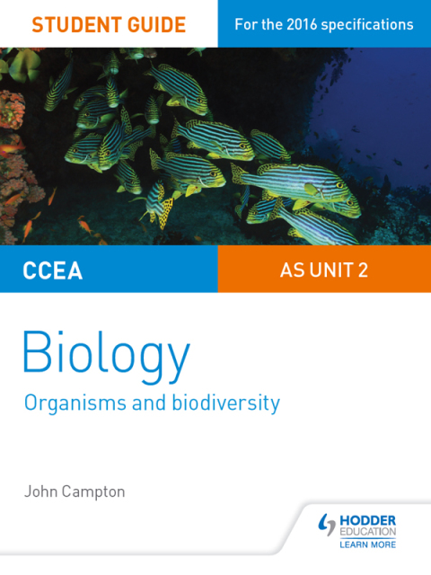 Cover image for book CCEA AS Unit 2 Biology Student Guide: Organisms and Biodiversity