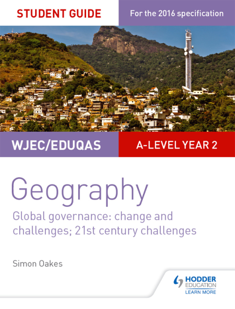 Cover image for book WJEC/Eduqas A-level Geography Student Guide 5: Global Governance: Change and challenges; 21st century challenges