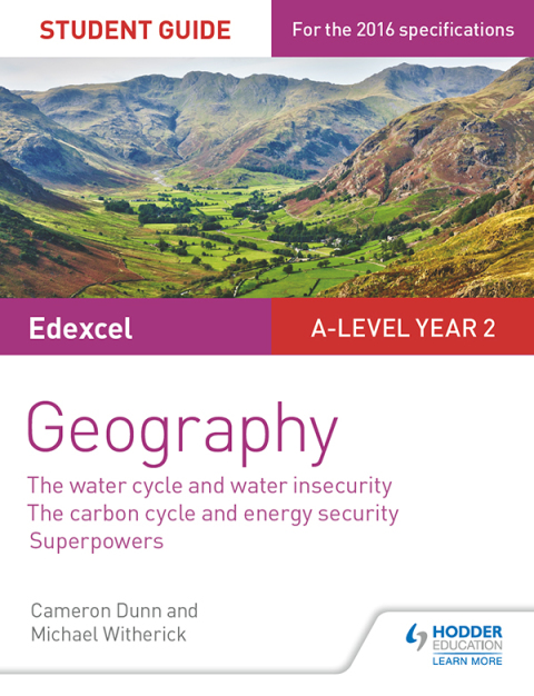 Cover image for book Edexcel A-level Year 2 Geography Student Guide 3: The Water Cycle and Water Insecurity; The Carbon Cycle and Energy Security; Superpowers