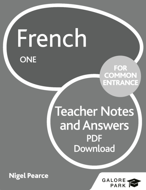 Cover image for book French for Common Entrance One Teacher Notes & Answers