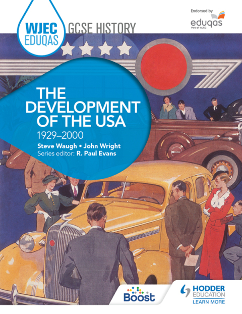 Cover image for book WJEC Eduqas GCSE History: The Development of the USA, 1929-2000