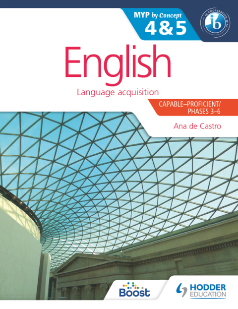Cover image for book English for the IB MYP 4 & 5 (Capable–Proficient/Phases 3-4, 5-6