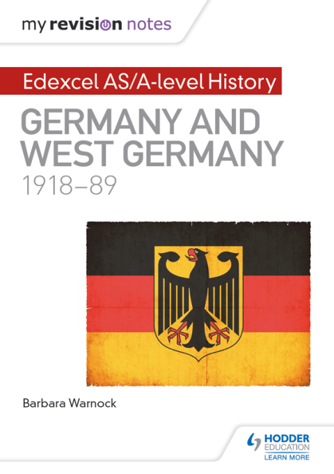 Cover image for book My Revision Notes: Edexcel AS/A-level History: Germany and West Germany, 1918-89