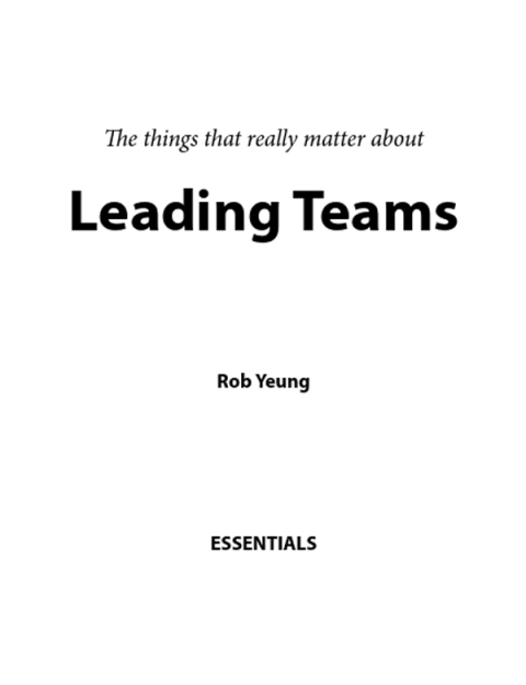 Cover image for book Leading Teams