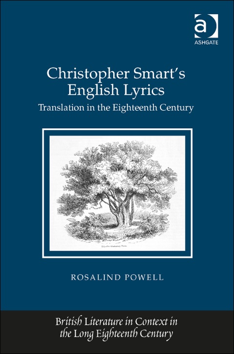 Cover image for book Christopher Smart's English Lyrics: Translation in the Eighteenth Century