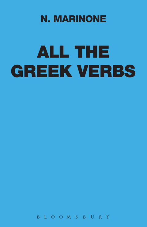 Cover image for book All the Greek Verbs