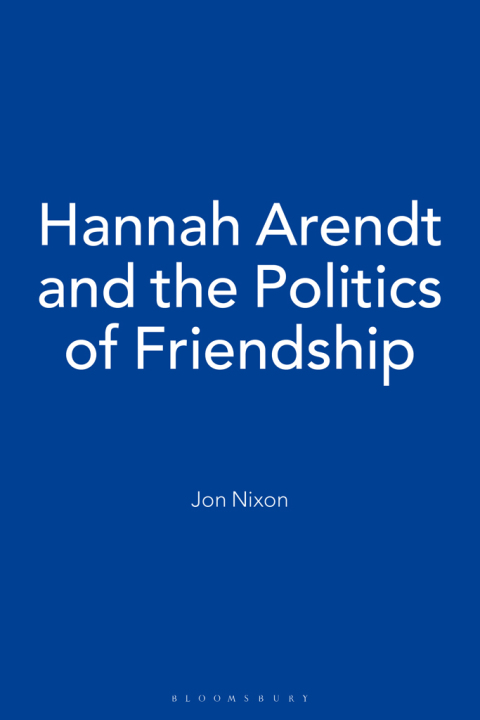 Cover image for book Hannah Arendt and the Politics of Friendship