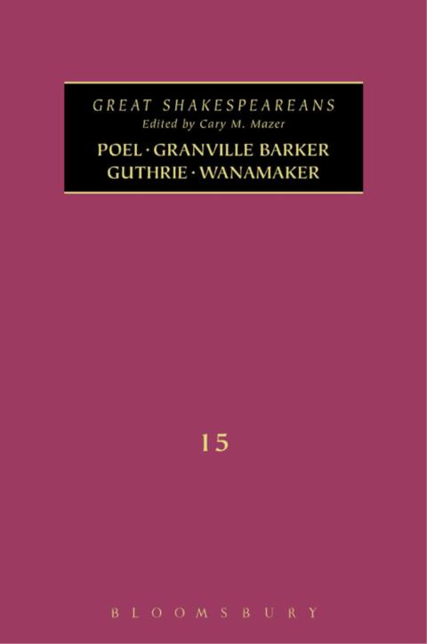 Cover image for book Poel, Granville Barker, Guthrie, Wanamaker