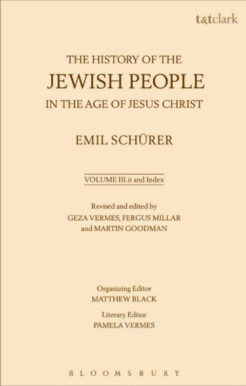 Cover image for book The History of the Jewish People in the Age of Jesus Christ: Volume 3.ii and Index