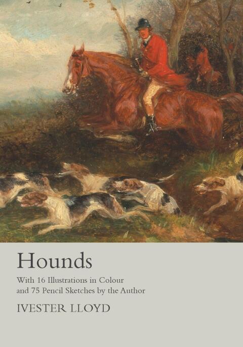 Cover image for book Hounds - With 16 Illustrations in Colour and 75 Pencil Sketches by the Author