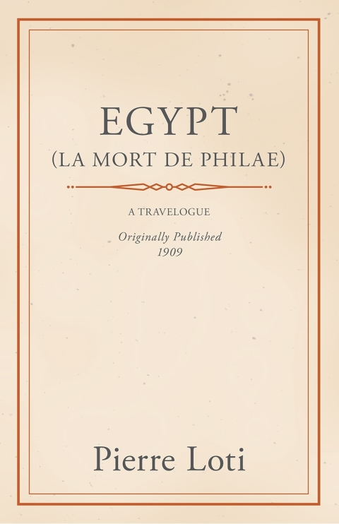 Cover image for book Egypt (La Mort De Philae)