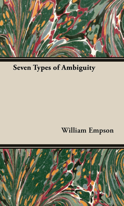 Cover image for book Seven Types Of Ambiguity