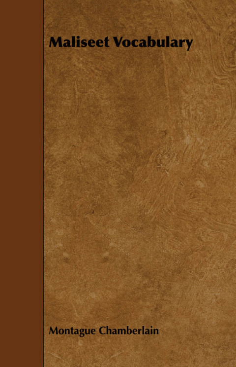 Cover image for book Maliseet Vocabulary