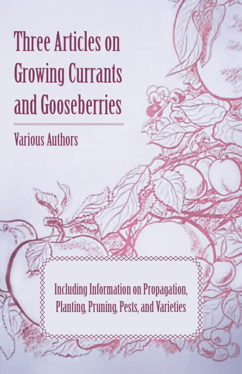 Cover image for book Three Articles on Growing Currants and Gooseberries - Including Information on Propagation, Planting, Pruning, Pests, Varieties