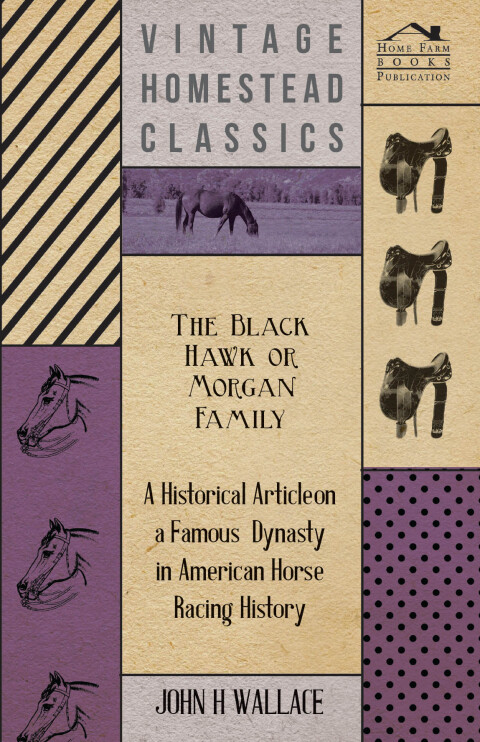 Cover image for book The Black Hawk or Morgan Family - A Historical Article on a Famous Dynasty in American Horse Racing History