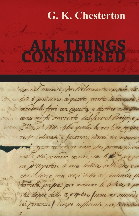 Cover image for book All Things Considered