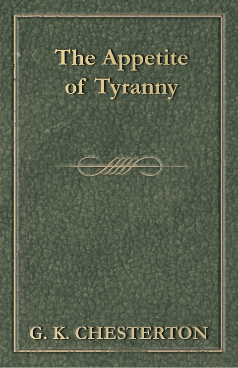 Cover image for book The Appetite of Tyranny