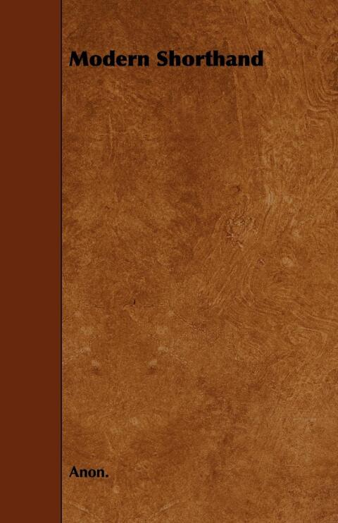 Cover image for book Modern Shorthand
