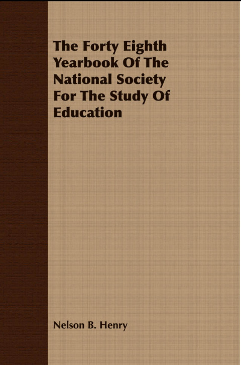 Cover image for book The Forty Eighth Yearbook Of The National Society For The Study Of Education