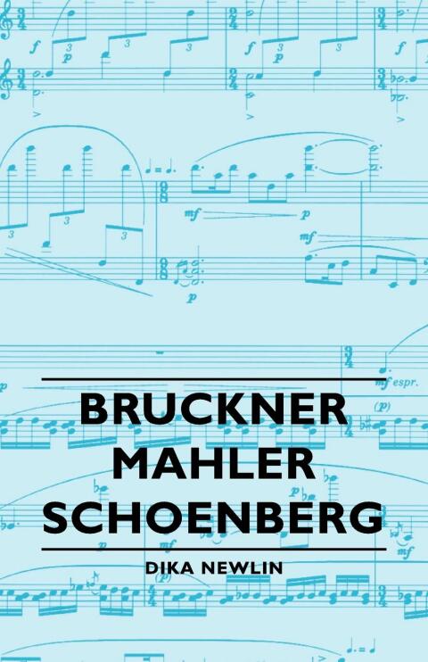 Cover image for book Bruckner - Mahler - Schoenberg