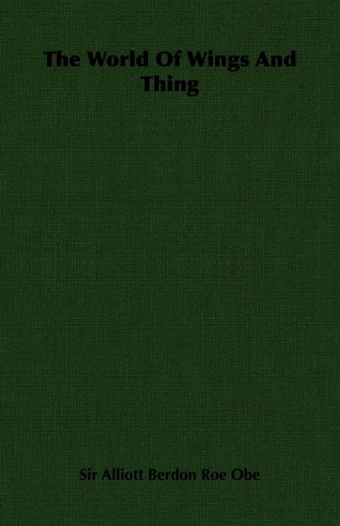 Cover image for book The World Of Wings And Thing