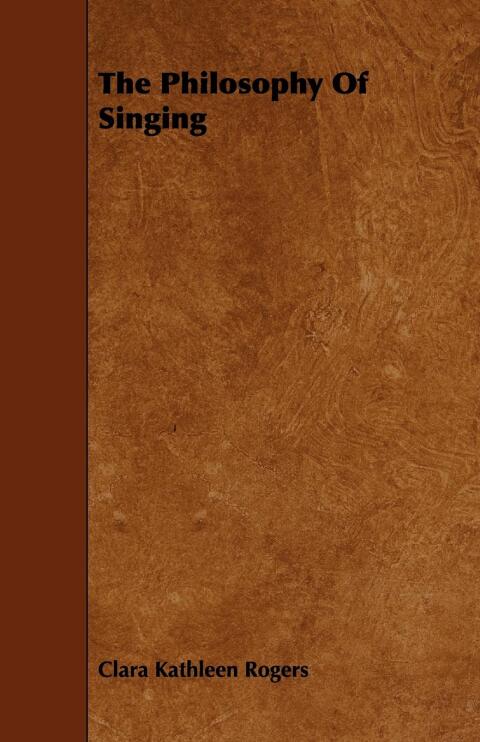 Cover image for book The Philosophy Of Singing