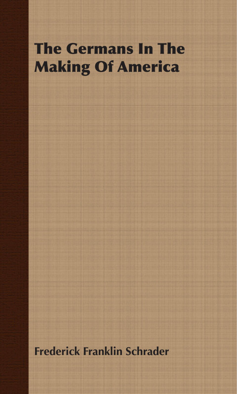 Cover image for book The Germans In The Making Of America