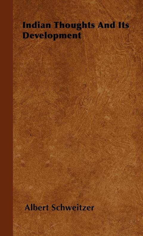 Cover image for book Indian Thoughts and Its Development