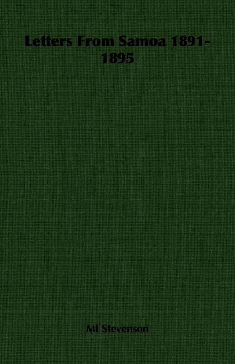 Cover image for book Letters From Samoa 1891-1895
