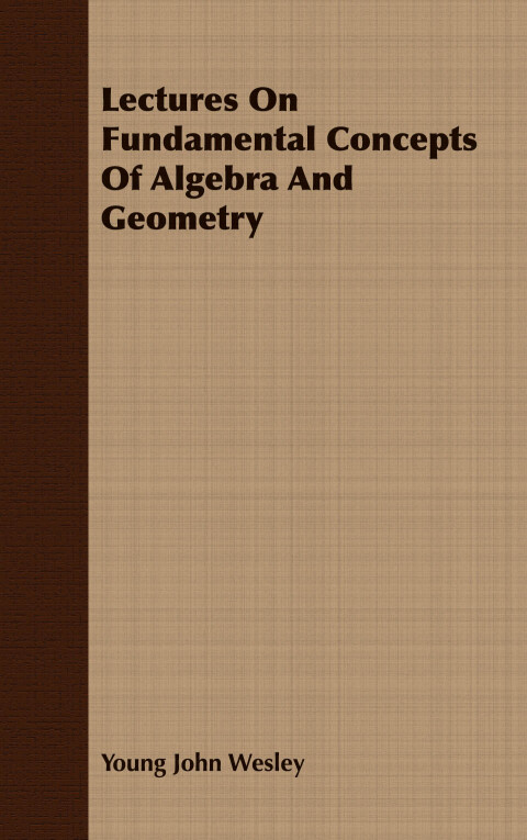 Cover image for book Lectures On Fundamental Concepts Of Algebra And Geometry