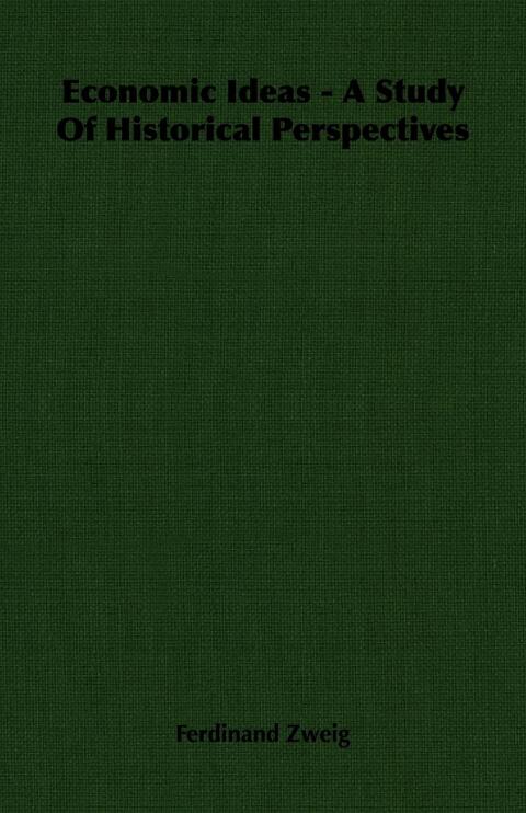 Cover image for book Economic Ideas - A Study Of Historical Perspectives