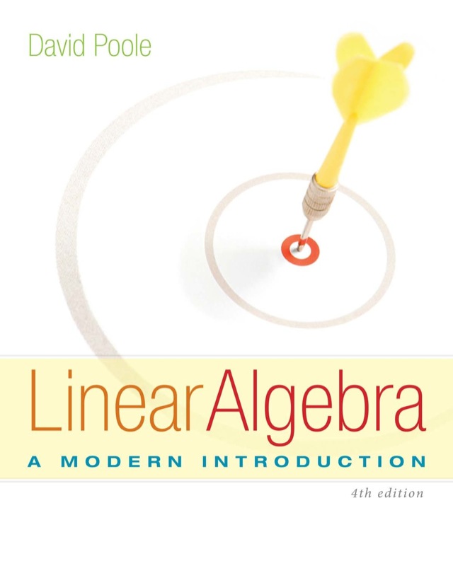 Linear Algebra a Modern Introduction