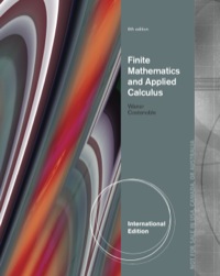 FINITE MATH AND APPLIED CALCULUS